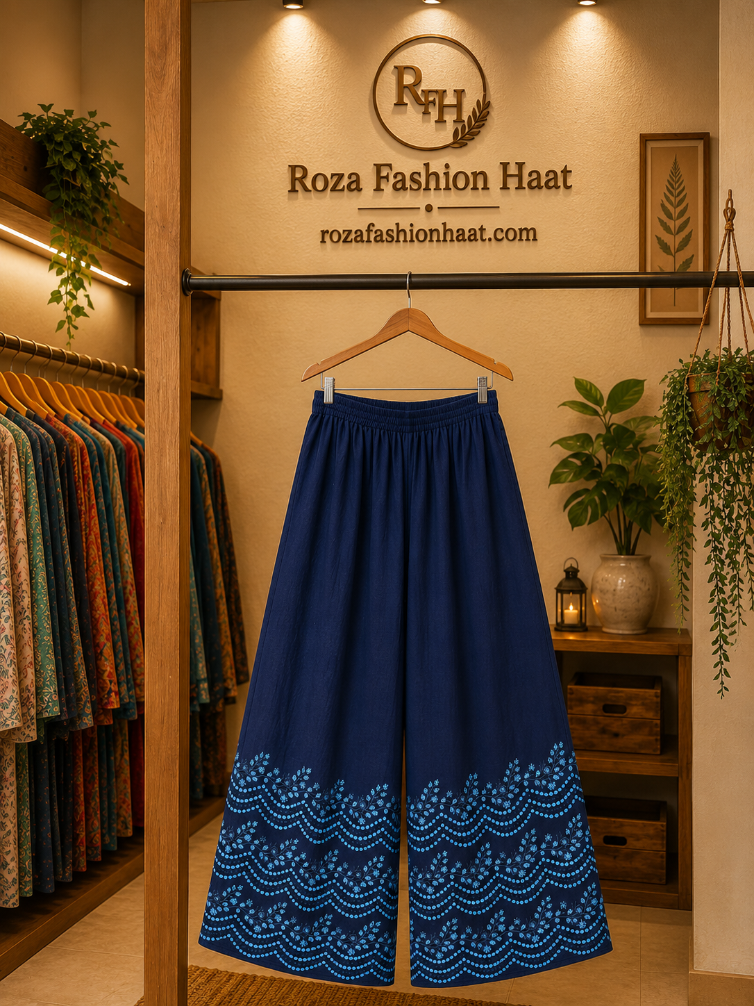 Navy Blue Plazzu